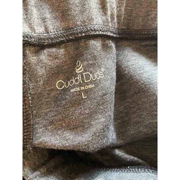 Cuddl Duds Women's Double Knit Black and Gray Jogger Pants Size Large NWOT59 - Picture 7 of 9